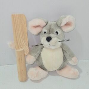 Childs Play Little Mouse Plush Gray Pink Stuffed Animal Toy England 6 Inch